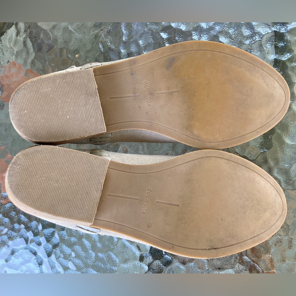 Dolce Vita- Women’s Cleo Stacked Heel Genuine Suede Slouchy Tan Bootie, Size 7 - Picture 7 of 11